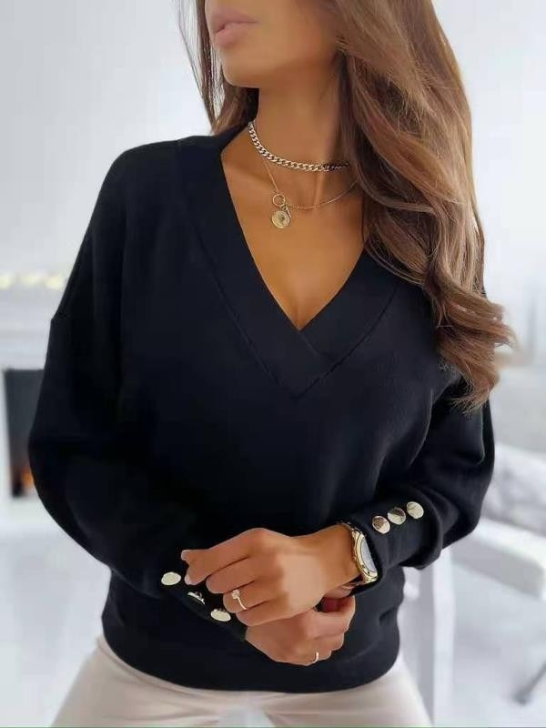 Schicker Pullover mit V-Ausschnitt