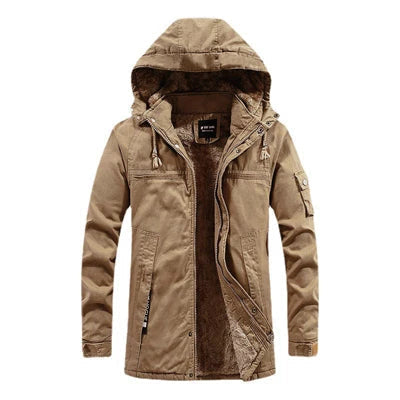 Herren Parka Fleece