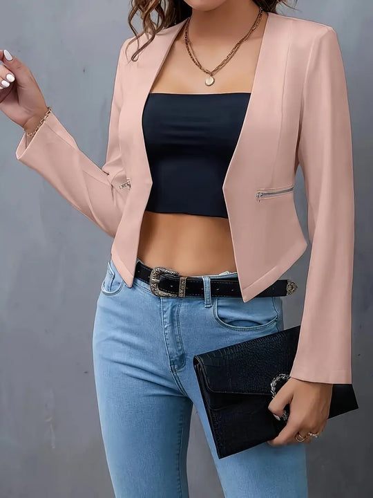 Blazer mit Reißverschlusstaschen