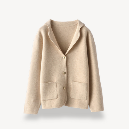 Damen Wollcardigan mit Knöpfen