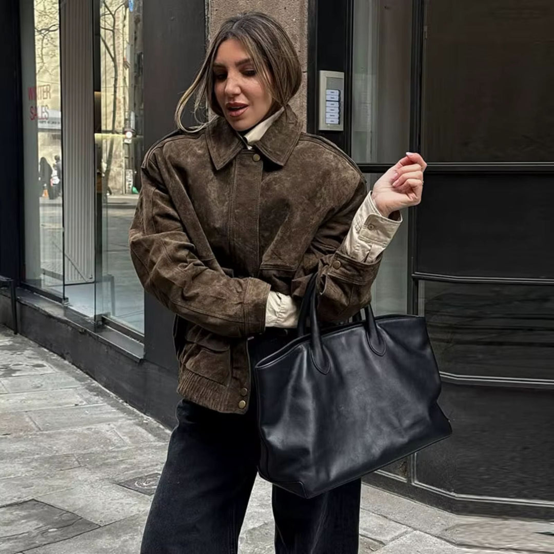 Shopnory | Übergrößen Wildlederjacke