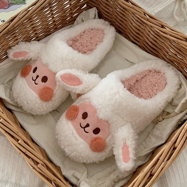 Bequeme Damen Hausschuhe mit Tiermuster