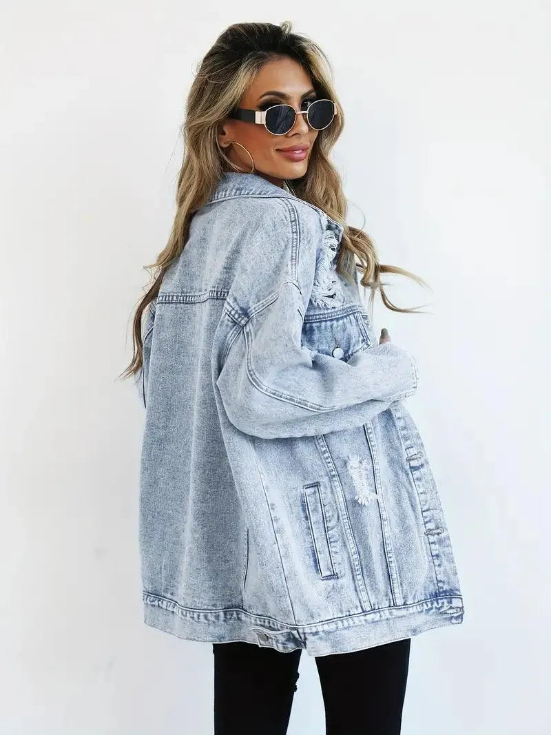 Oversized Jeansjacke für Damen