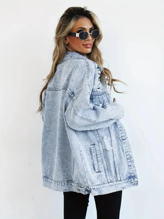Oversized Jeansjacke für Damen