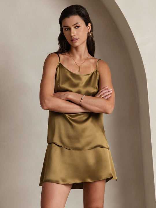 Seide Entspannt Spaghettiträger Camisole Top