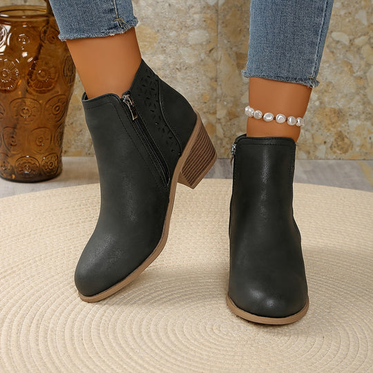 Damen-Stiefeletten aus Leder, orthopädisch & komfortabel
