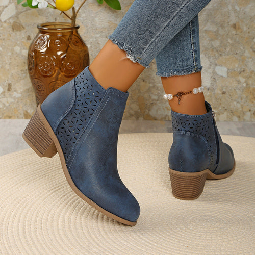 Damen-Stiefeletten aus Leder, orthopädisch & komfortabel