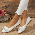 Damen Schicke Schleifen Puppe Schuhe Elegant