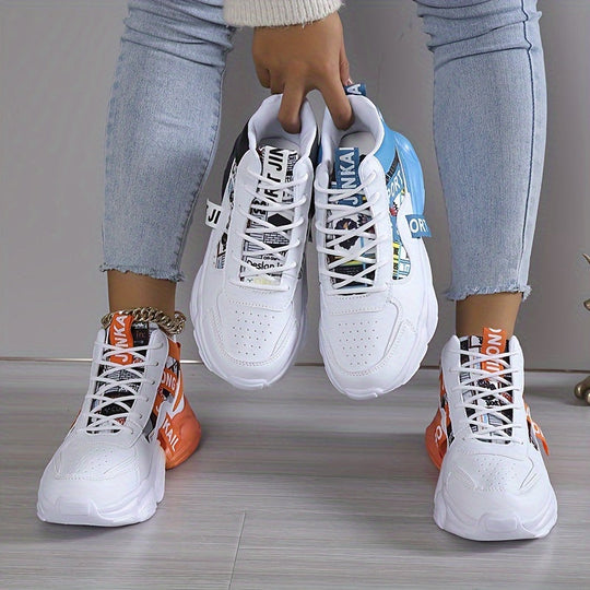 Bequeme, rutschfeste Knöchelsneaker mit Schnürsenkeln