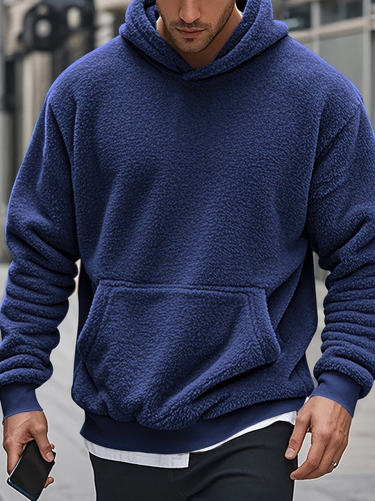 Weiche Fleece-hoodie Polyester Komfort und Stil