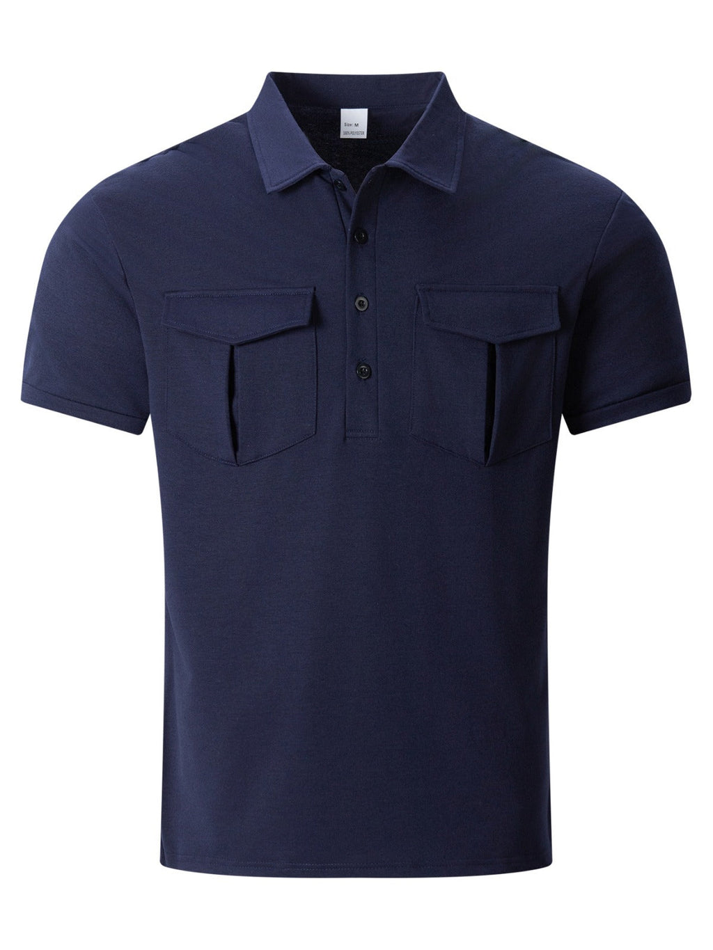 Poloshirt mit Doppeltasche und Revers