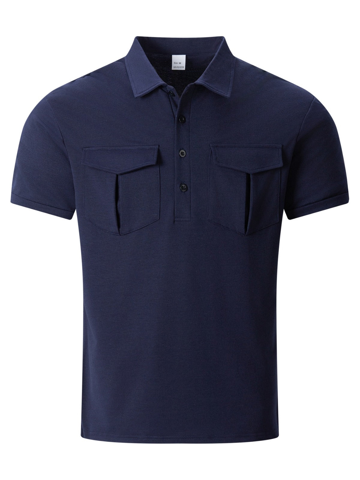 Poloshirt mit Doppeltasche und Revers