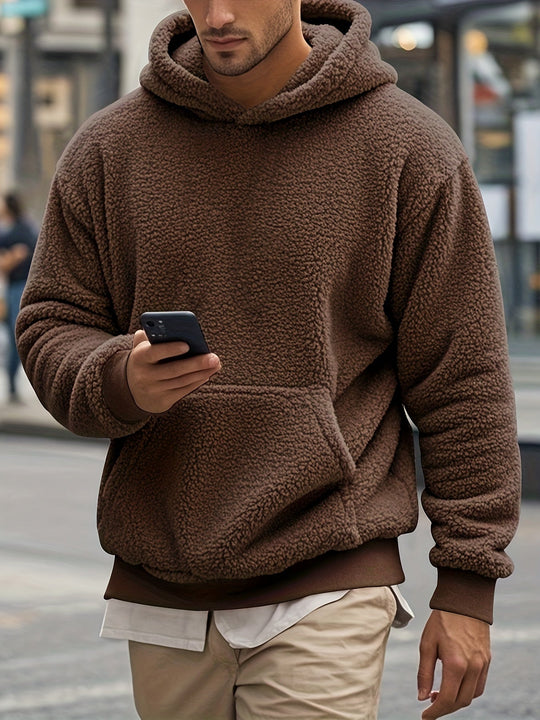Weiche Fleece-hoodie Polyester Komfort und Stil