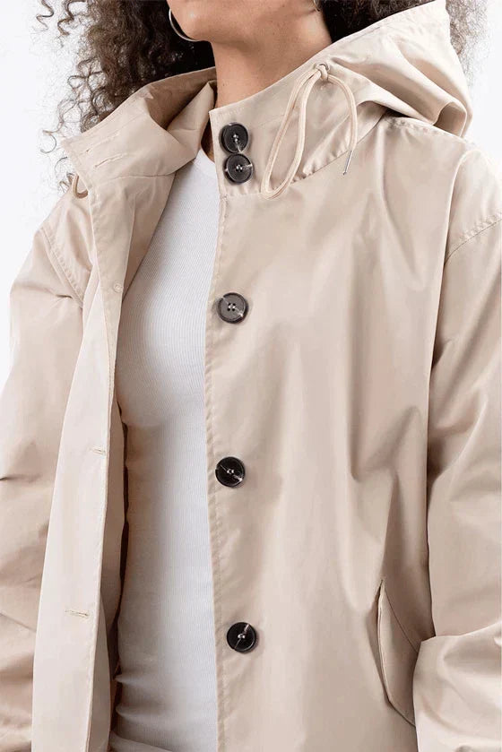 ShopNory Damen Windbreaker Mantel mit Kapuze