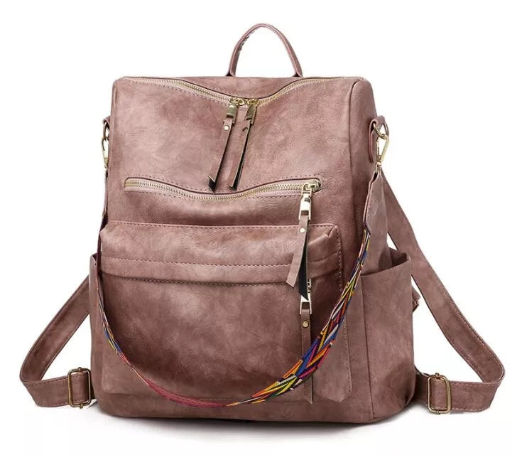 Eleganter Weicher Leder-Rucksack