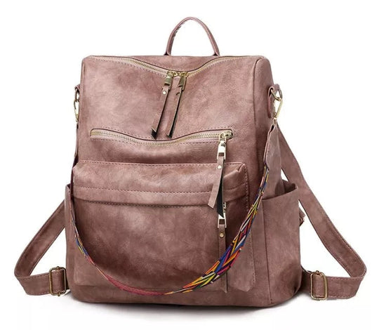 Eleganter Weicher Leder-Rucksack