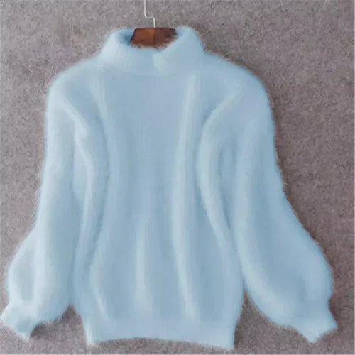 Weinlese Angora Pullover