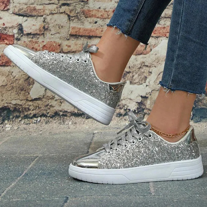 Shopnory | Glittering Sneakers With Sequins