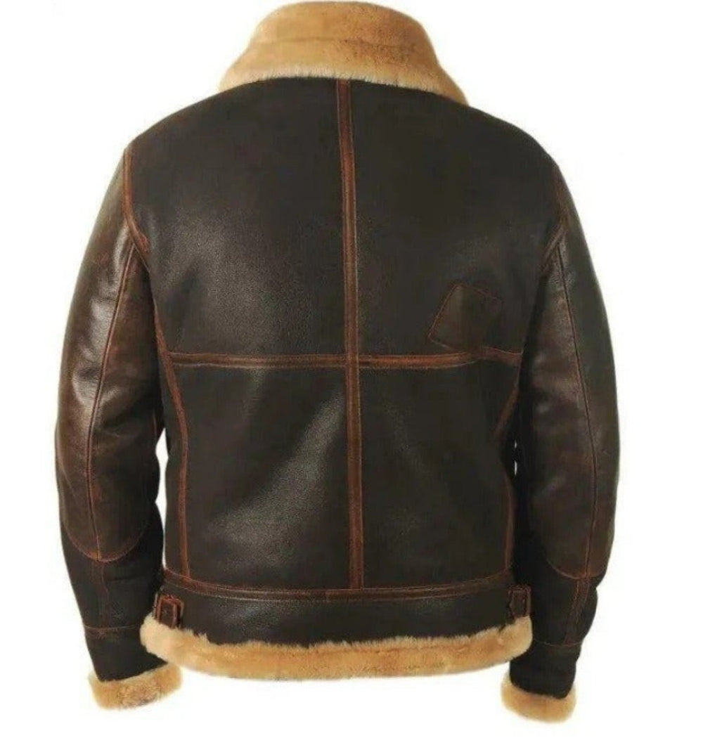 Fliegerjacke Vintage Stil Winterjacke - Klassische Pilotenjacke für Herbst und Winter