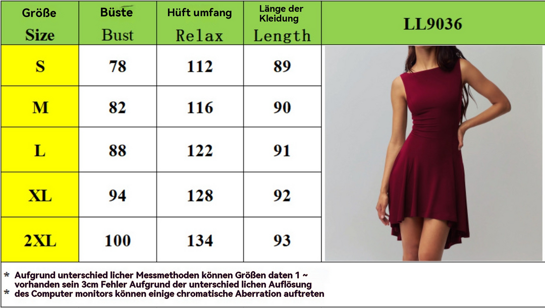 Ärmelloses Kleid mit Kragen