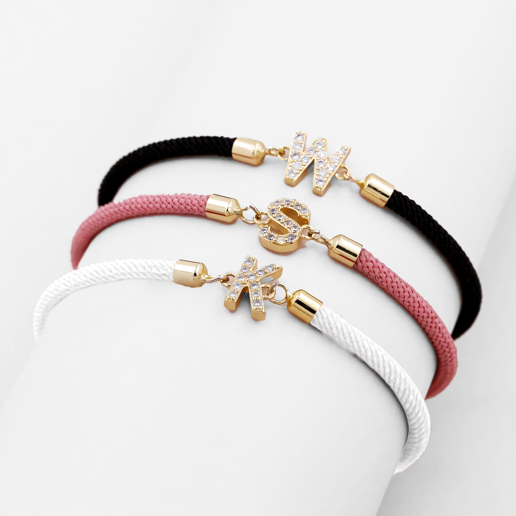 Verstellbare Buchstaben Armbänder