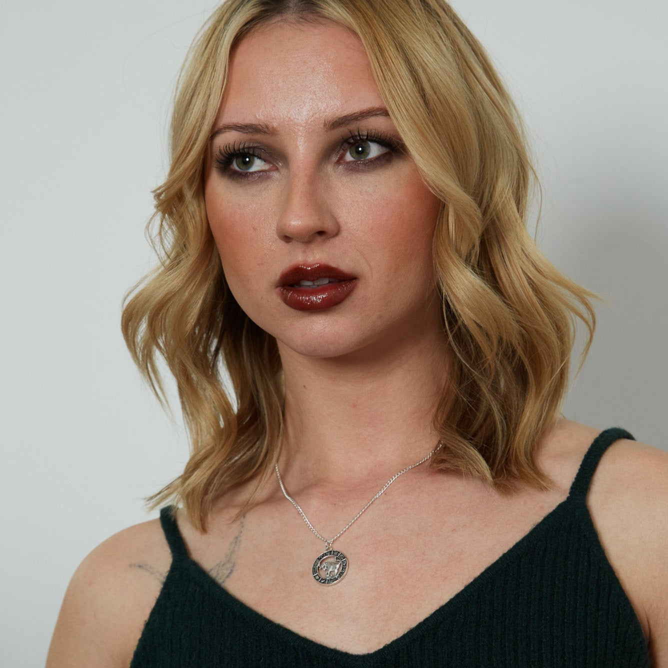 Silver Zodiac Coin Charm Necklace | Shop Nory