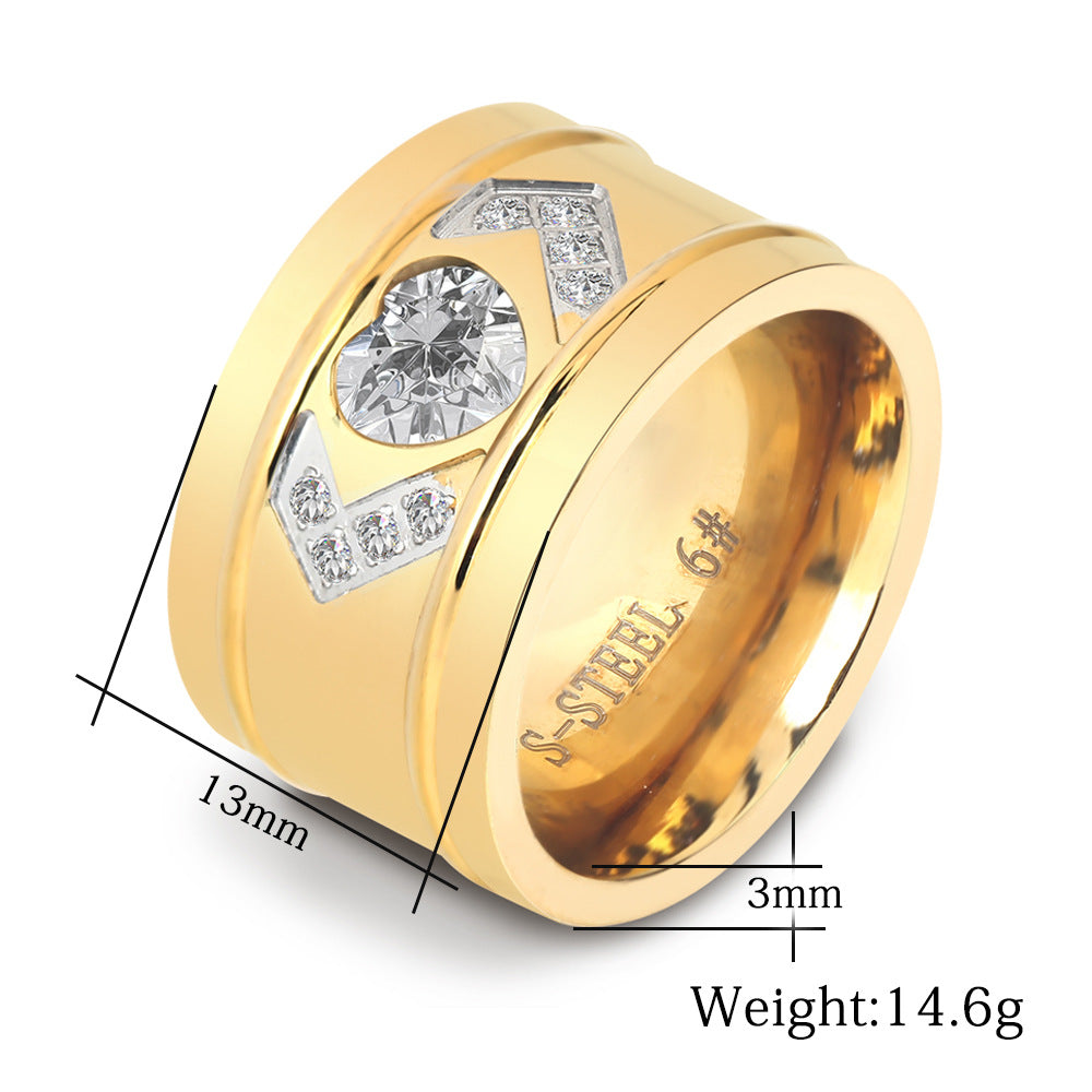 Damen Ring mit funkelnden Kristallakzenten und modernem Design Shop Nory