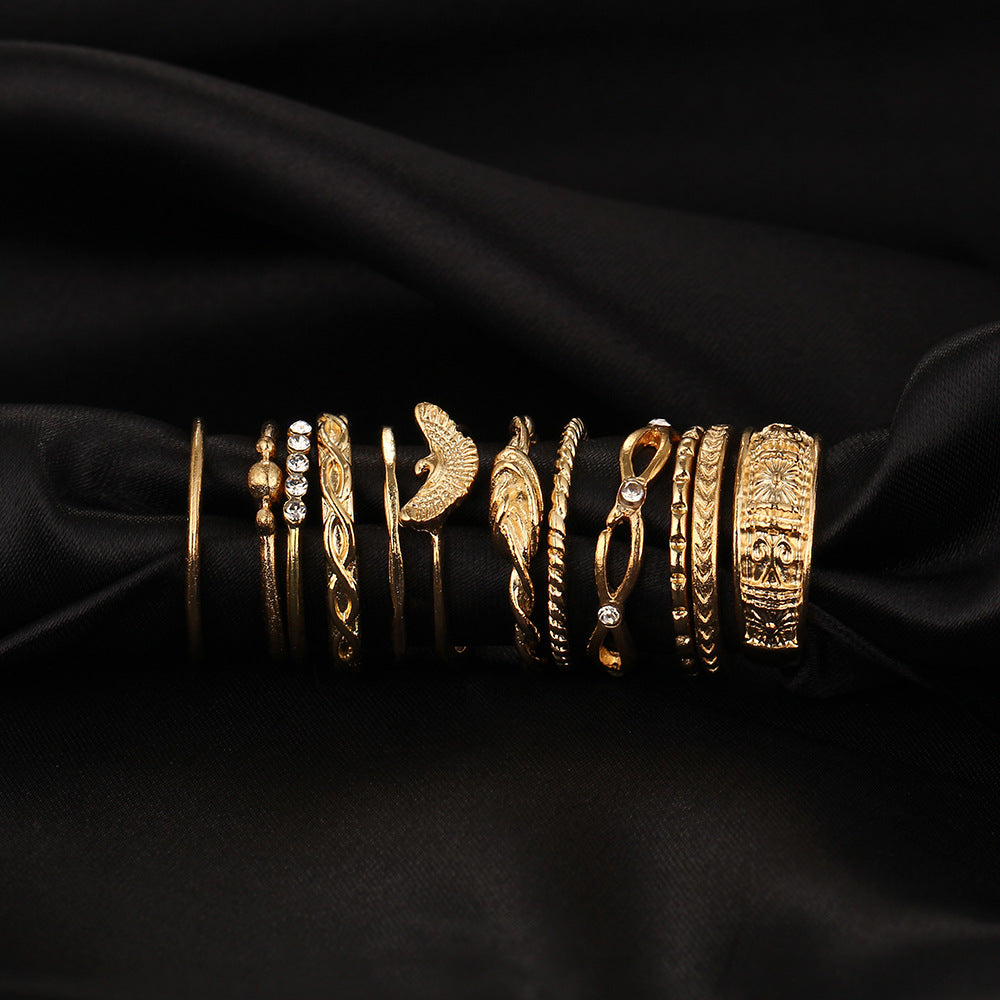 Damen Ring-Set mit filigranen und kunstvollen Gestaltungselementen Shop Nory