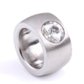 Herren Edelstahlring mit großzügigem Schmuckstein Shop Nory