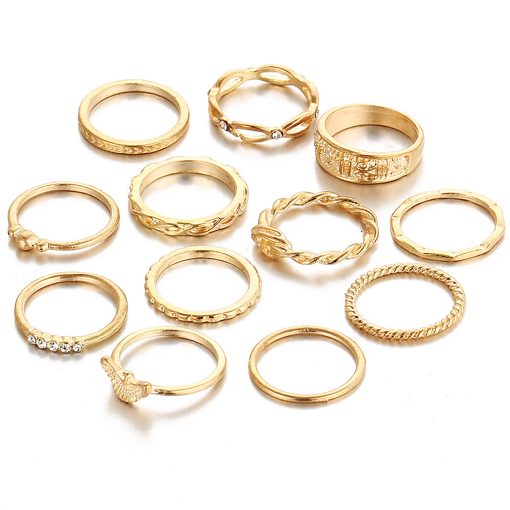 Damen Ring-Set mit filigranen und kunstvollen Gestaltungselementen Shop Nory
