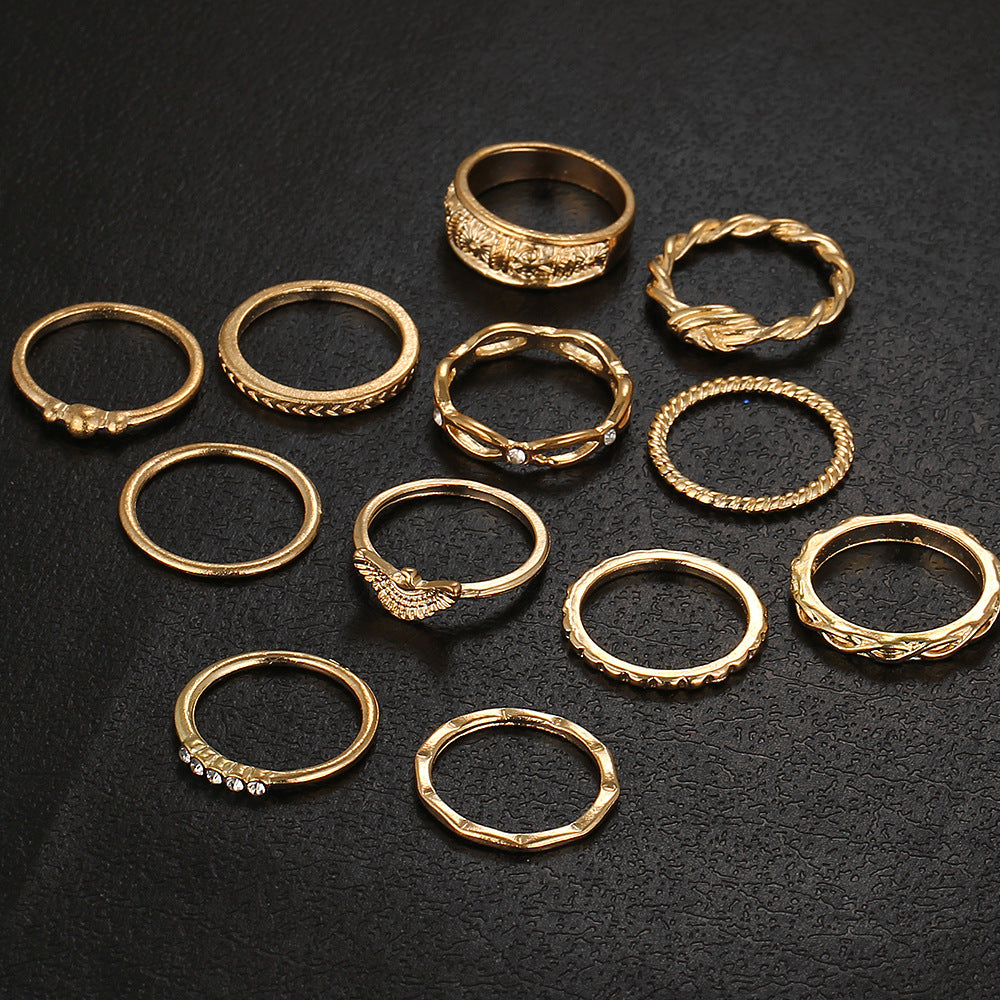 Damen Ring-Set mit filigranen und kunstvollen Gestaltungselementen Shop Nory