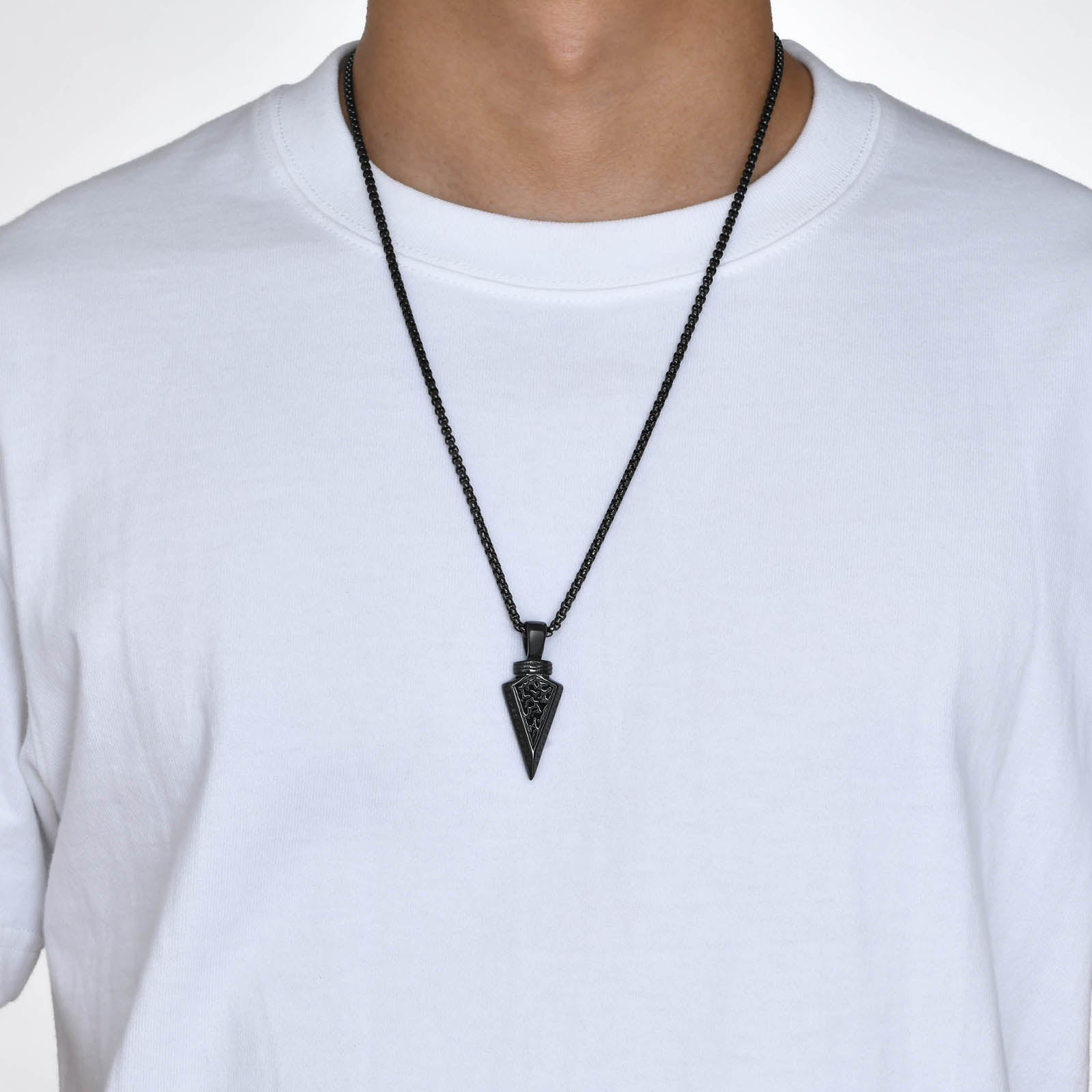 Herren Halskette "Dwayne" in schwarz - Edelstahl | Shop Nory