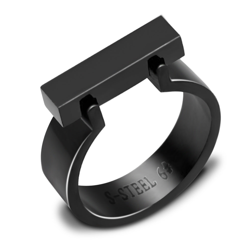 Damen Ring mit modernem minimalistischen Design und hochglänzendem Oberfläche Shop Nory