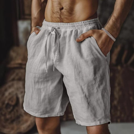 Herren-Schnürshorts aus Baumwolle