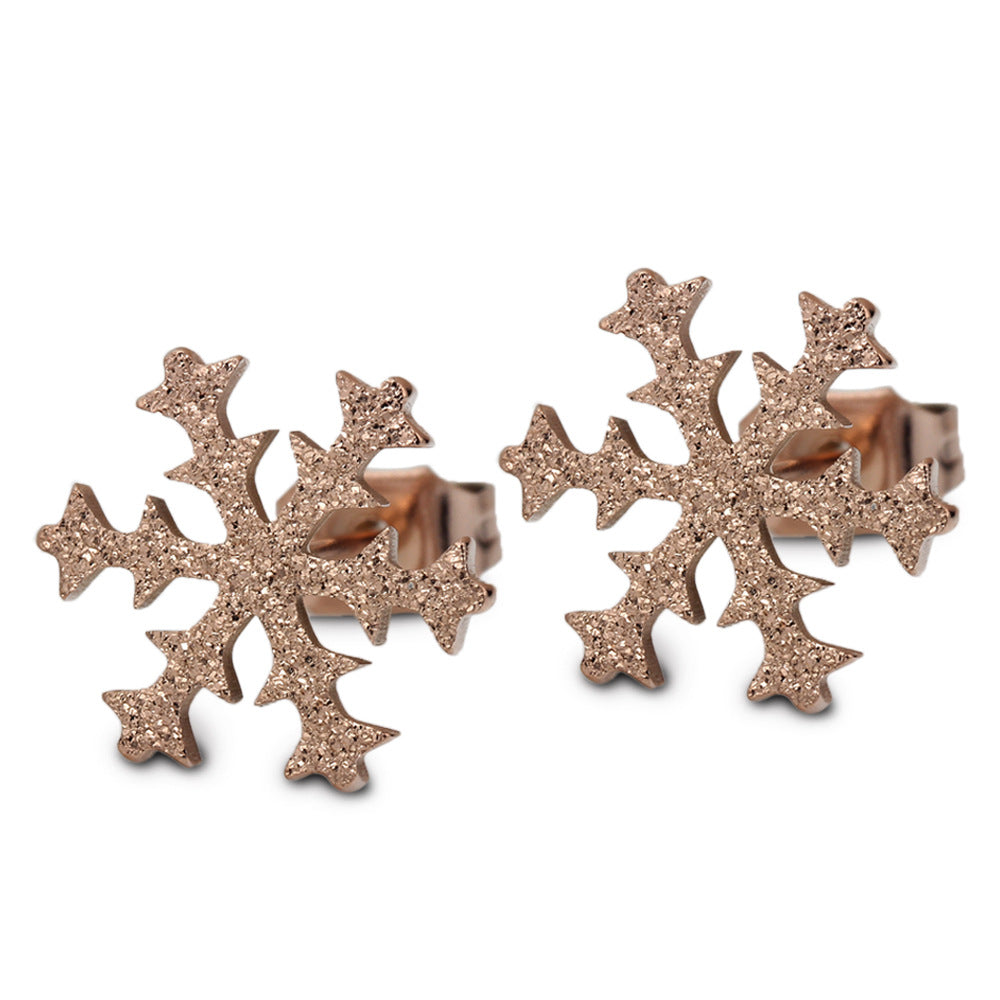 Damen Schmuckset mit funkelndem Schneeflocken-Anhänger und passenden Ohrringen Shop Nory
