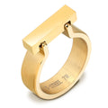 Damen Ring mit modernem minimalistischen Design und hochglänzendem Oberfläche Shop Nory