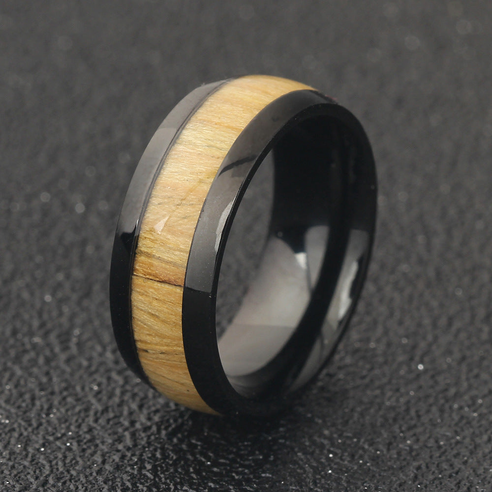 Herren Ring aus hochwertigem Tungsten mit elegantem Holz-Inlay Shop Nory