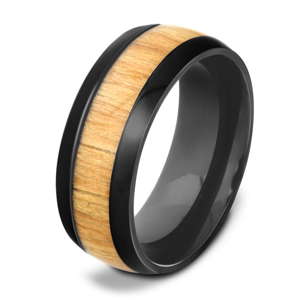 Herren Ring aus hochwertigem Tungsten mit elegantem Holz-Inlay Shop Nory