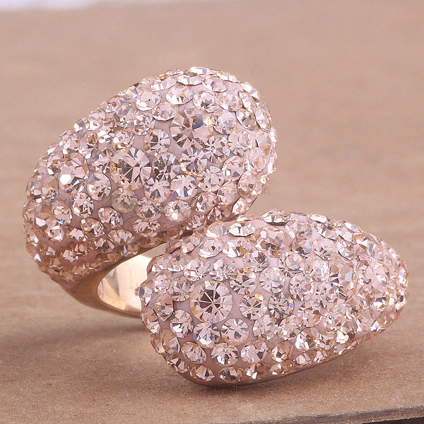 Damen Ring mit elegantem Crystal-Design Shop Nory