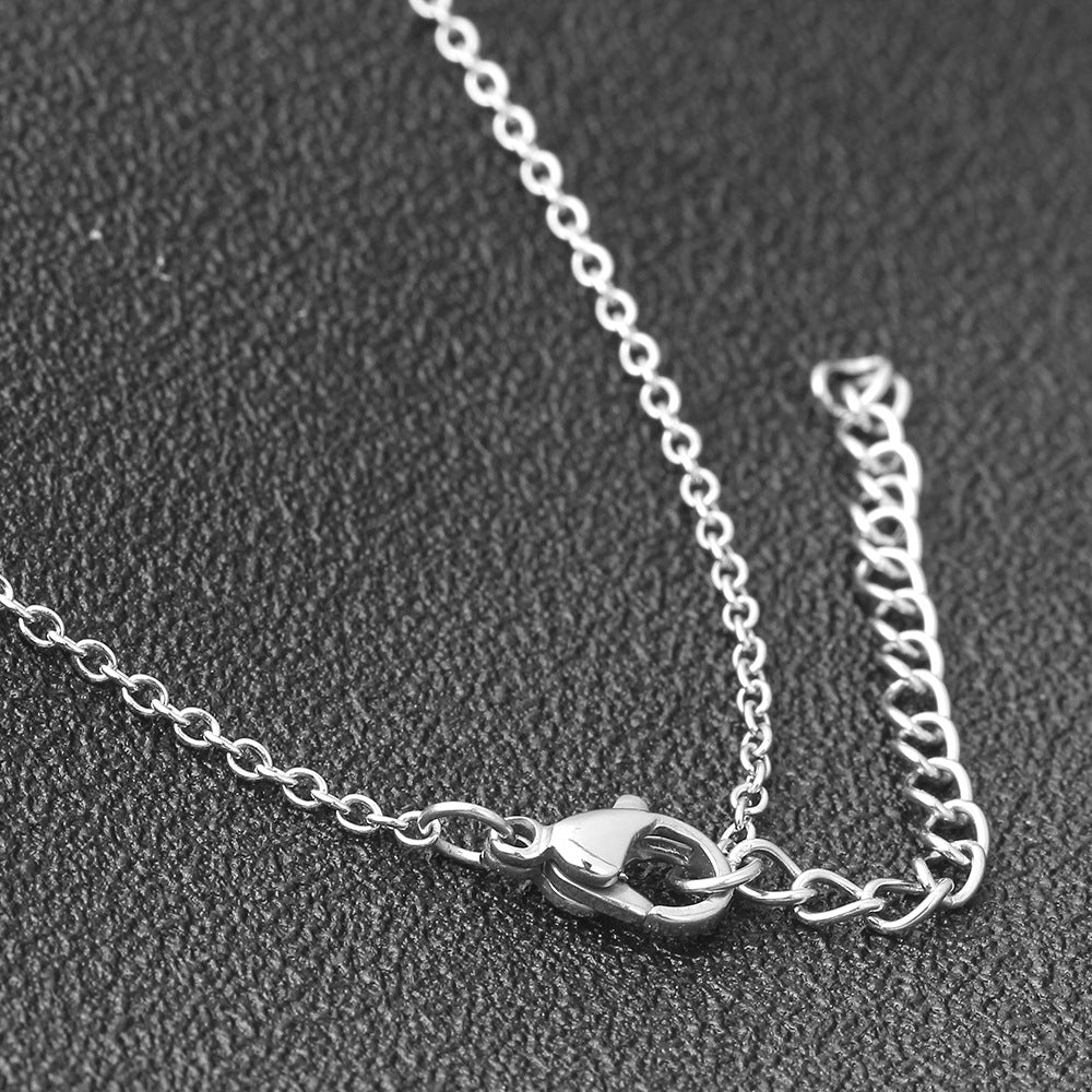 Damen Halskette mit doppeltem Ring-Design und filigranem Edelstahlverschluss Shop Nory
