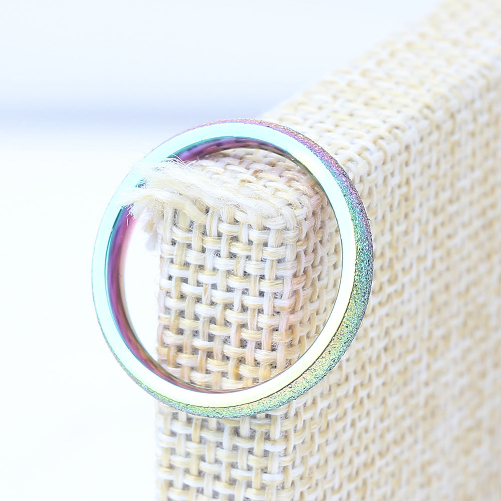 Damen modischer Ring mit schimmerndem Farbverlauf Shop Nory