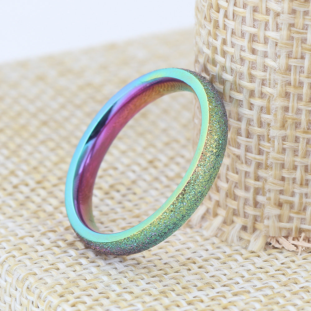 Damen modischer Ring mit schimmerndem Farbverlauf Shop Nory