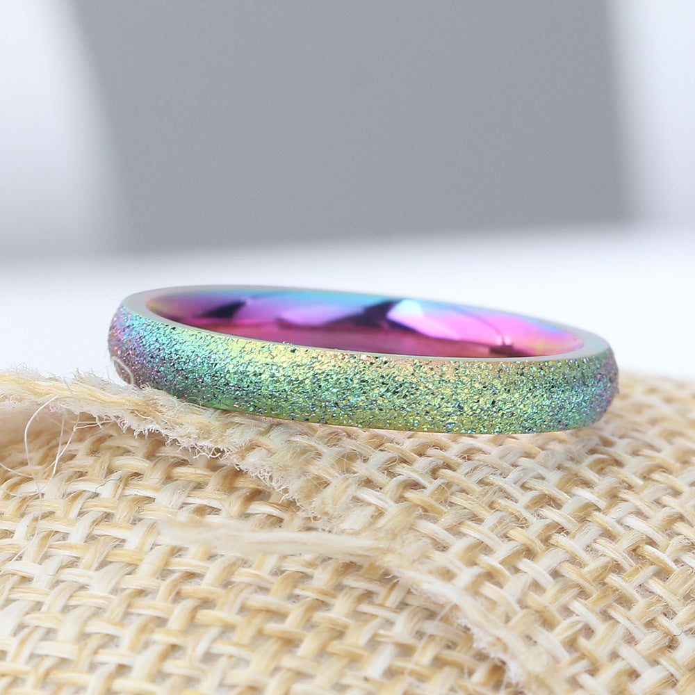 Damen modischer Ring mit schimmerndem Farbverlauf Shop Nory