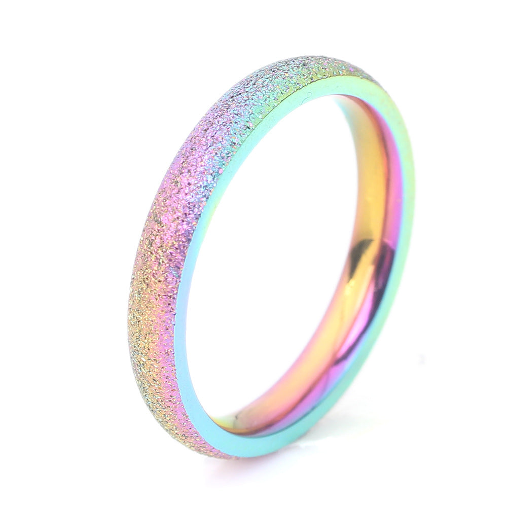 Damen modischer Ring mit schimmerndem Farbverlauf Shop Nory