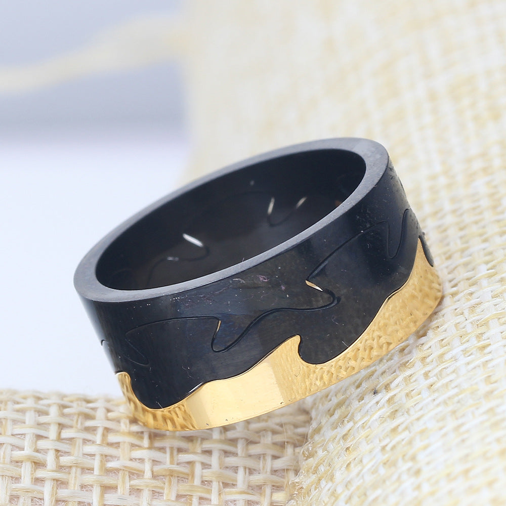 Herren Ring mit kunstvollem Wellenmotiv und hochwertigem Edelstahl Shop Nory