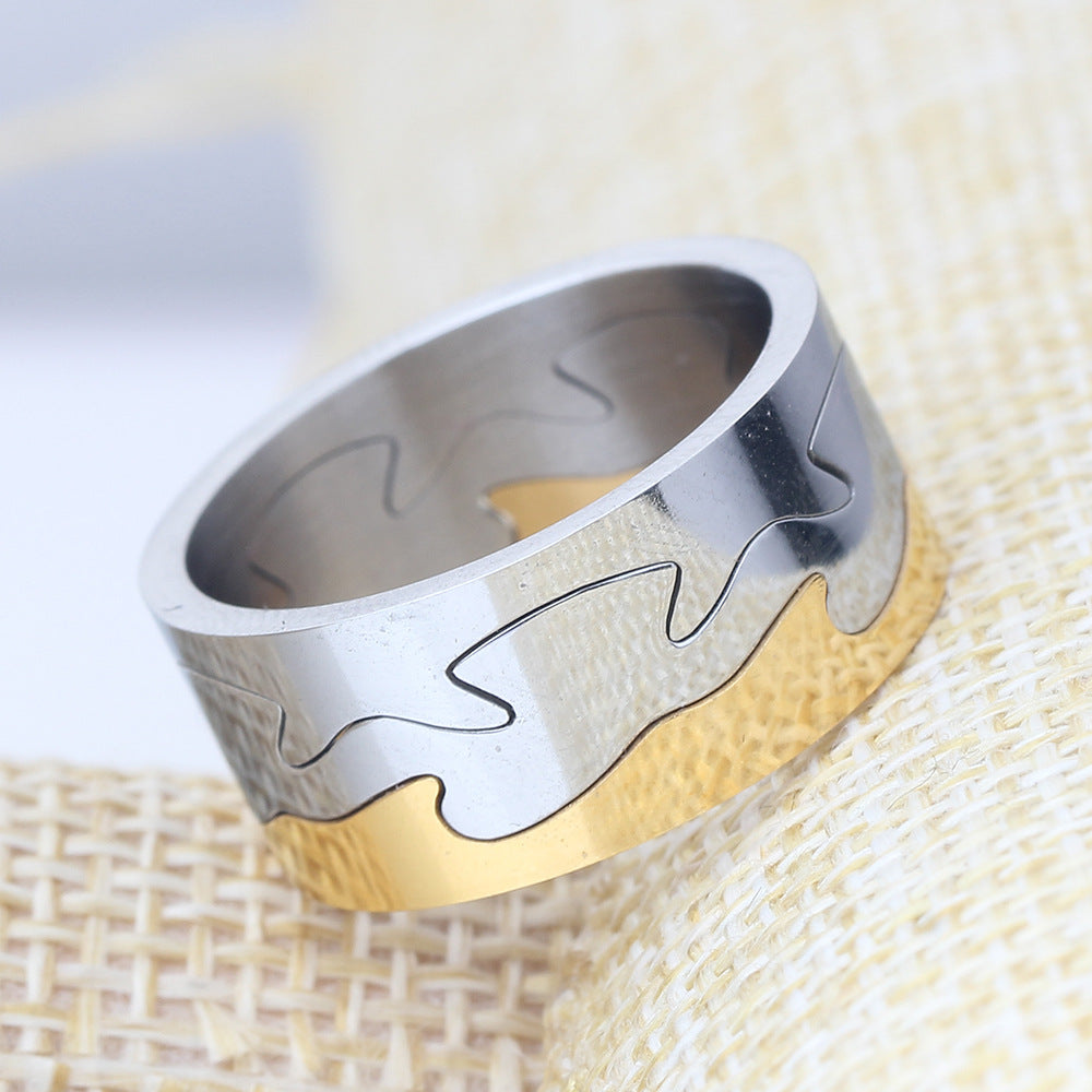Herren Ring mit kunstvollem Wellenmotiv und hochwertigem Edelstahl Shop Nory