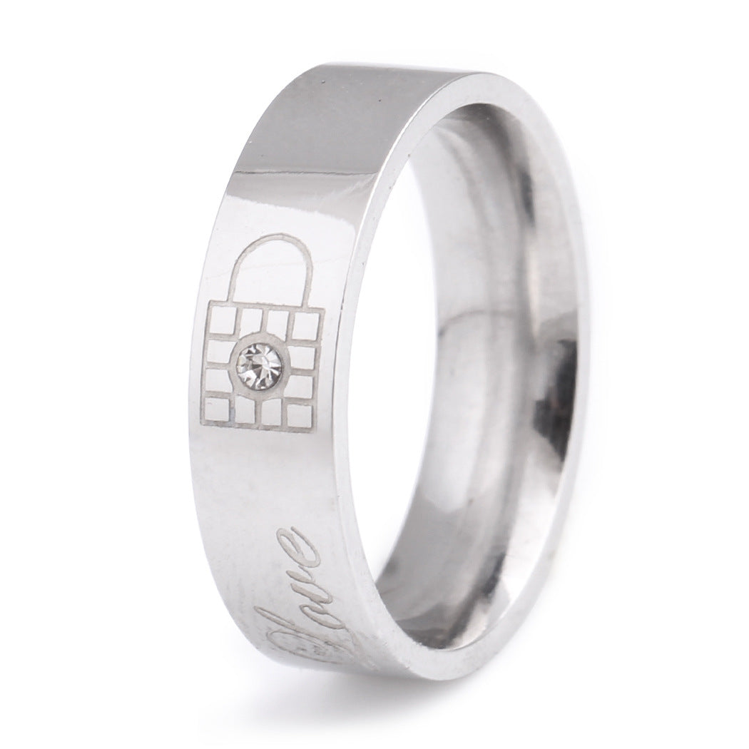 Damen Ring mit herzförmigem Schlüsselmotiv und funkelndem Zirkonia Shop Nory