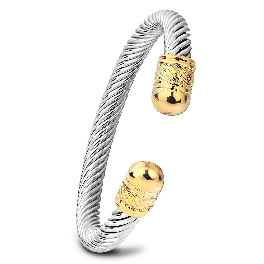 Damen Armreif mit elegantem Drahtdesign Shop Nory