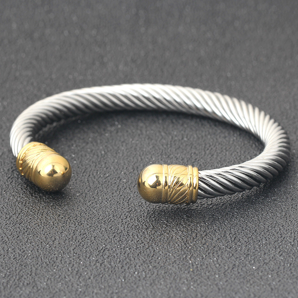 Damen Armreif mit elegantem Drahtdesign Shop Nory