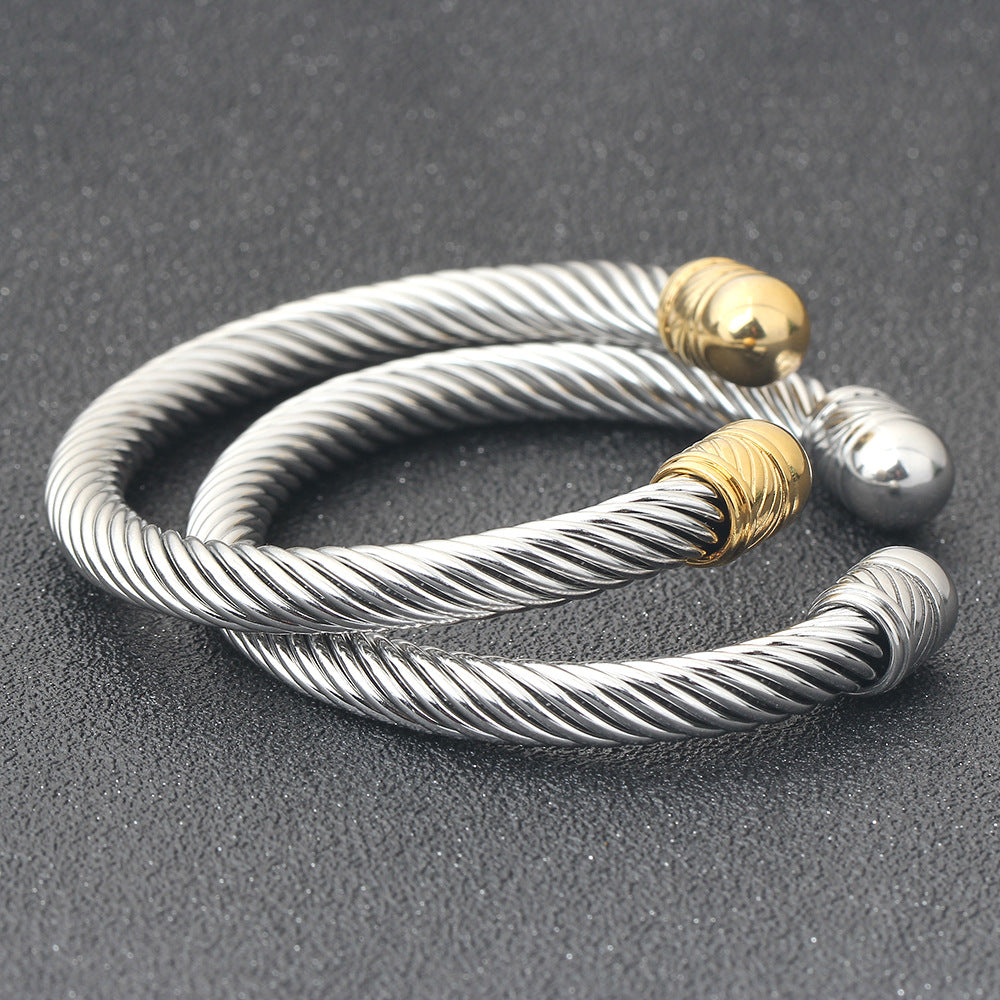 Damen Armreif mit elegantem Drahtdesign Shop Nory